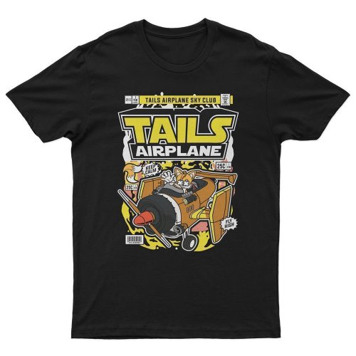 T-Shirt Sonic Tails Airplane