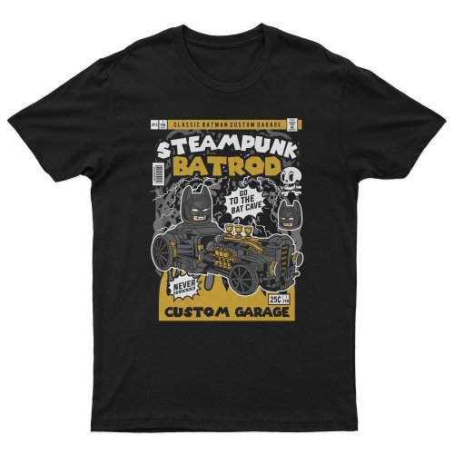 T-Shirt Steampunk Bat Rod