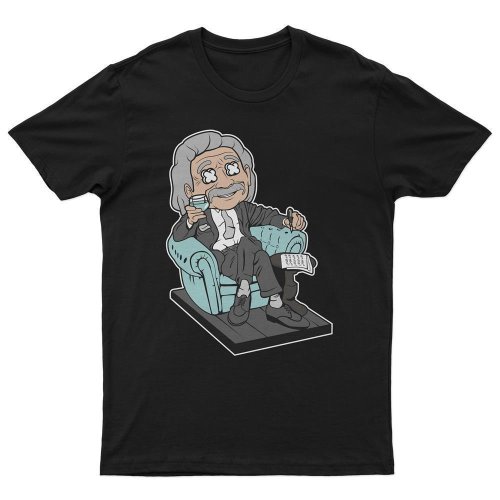T-Shirt Einstein Drinking And Relax