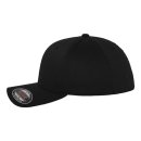 Flexfit Cap black | black Premium 6277 schwarz | schwarz