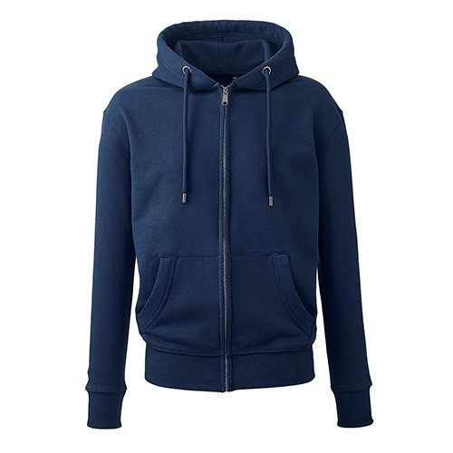 AM002 Mens Anthem full-zip hoodie navy XXL