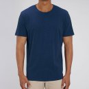 CREATOR Biobaumwolle Unisex T-Shirt black heather blue XXL