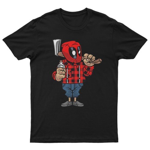 T-Shirt Deadpool Lumberjack