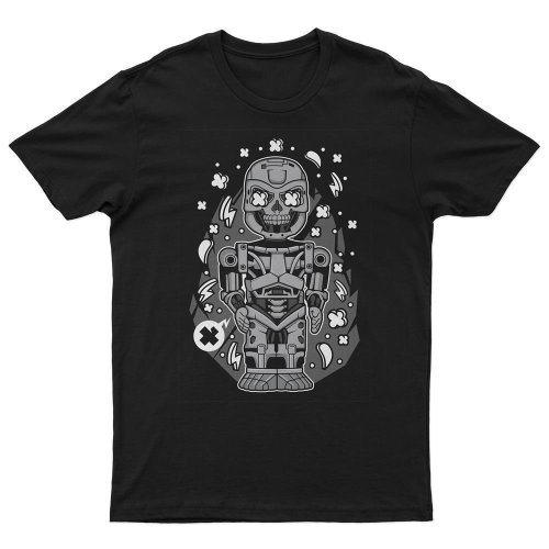 T-Shirt Terminator Skull