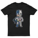 T-Shirt Batman Half Skeleton