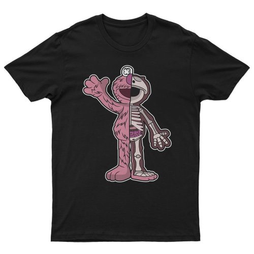 T-Shirt Elmo Half Skeleton