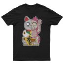 T-Shirt Fortune Cat Half Skeleton
