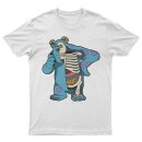T-Shirt Monster Inc Half Skeleton