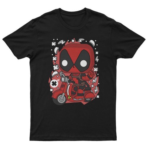 T-Shirt Deadpool Scooter